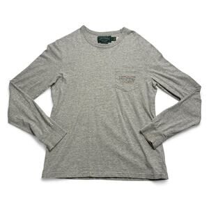Polo Country Ralph Lauren Custom Fit Pocket Long Sleeve Tee Gray